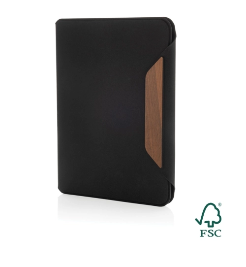 Teri AWARE™ RPET and walnut A5 portfolio